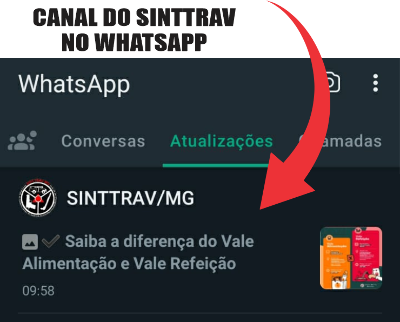 Canal do Sinttrav no WhatsApp: saiba como receber as principais notícias do dia no seu celular