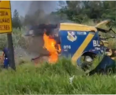 Criminosos explodem carro-forte em tentativa de assalto no interior de SP