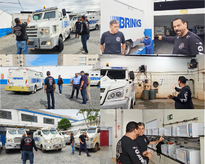 Blitz de fiscalização das condições de trabalho e manutenção dos carros-fortes na empresa Brinks-BH