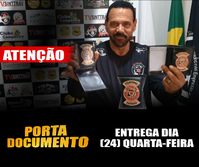 Entrega de brinde do SINTTRAV para os associados tem data marcada!