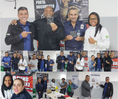 Entrega de brinde na empresa PROTEGE Belo Horizonte