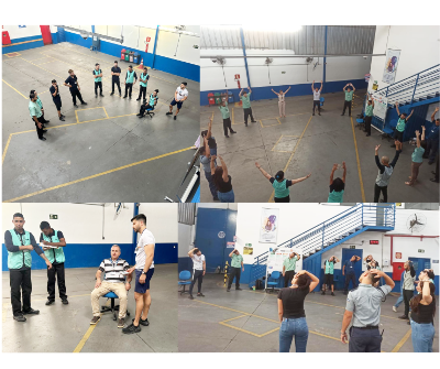 Brinks Ipatinga realiza ginástica laboral entre os trabalhadores 