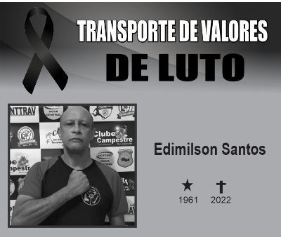 Nota de falecimento - Edimilson Santos, diretor do Sinttrav-MG