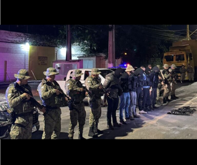 Polícias Militar e Civil simulam ataque à Prosegur em Eunápolis-BA