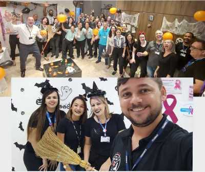 Empresa BRINKS surpreende trabalhadores com decoração de Halloween 