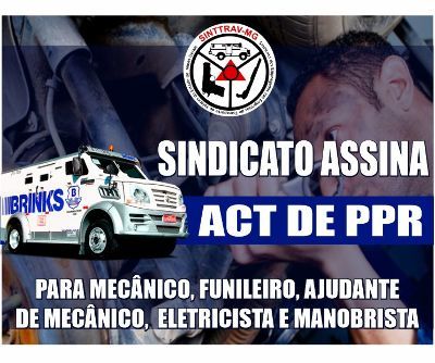 BRINKS - SINDICATO ASSINA ACT DE PPR 