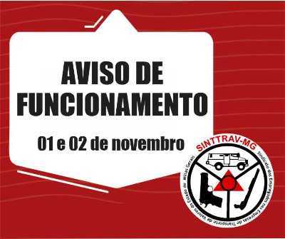 Aviso de funcionamento: Dias dos Finados (Feriado) 