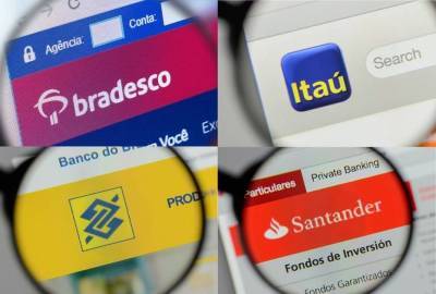 Itaú, Santander, Bradesco e Banco do Brasil lucram juntos 63% mais no 2º tri