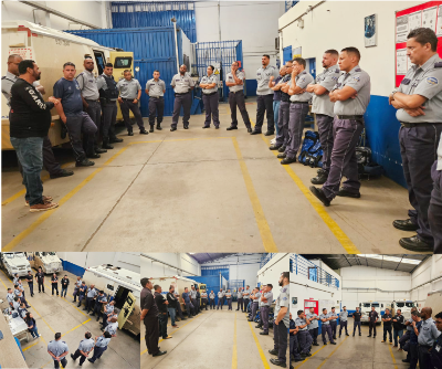 Sinttrav visita base da Brinks em Sete Lagoas 