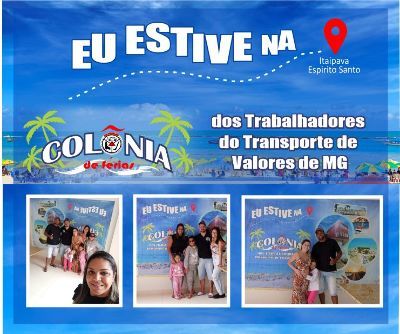 ASSOCIADO DO SINTTRAV VISITA COLÔNIA DE FÉRIAS EM ITAIPAVA-ES