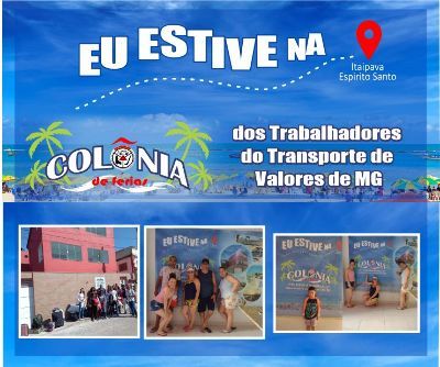 Associado do SINTTRAV visita colônia de férias em Itaipava-ES