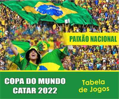 COPA DO MUNDO CATAR 2022 - Horário - Trabalho - Tabela