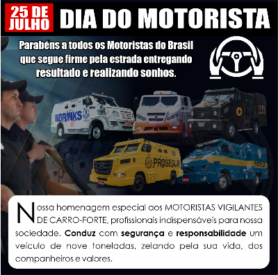 25 de julho: Dia do Motorista
