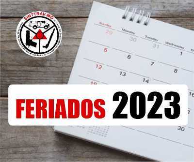 Feriados 2023 - Comunicado importante do sindicato