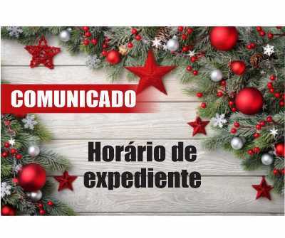 COMUNICADO - Horário de expediente