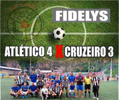 Jogo amistoso Atlético e Cruzeiro dos trabalhadores da empresa FIDELYS