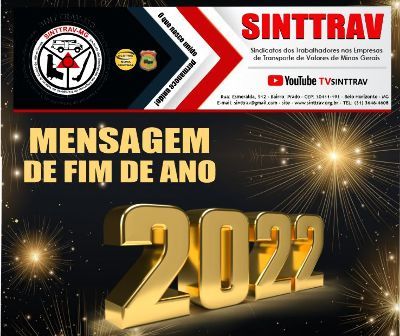 MENSAGEM DE FIM DE ANO - Feliz e próspero Ano de 2022