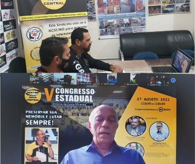 SINTTRAV participa nesse momento do 5º Congresso Estadual da NCST-MG