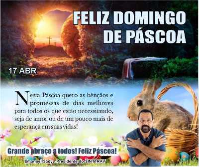 SINTTRAV deseja a todos uma feliz Páscoa !