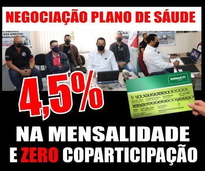 Pressão do sindicato na mesa de negociação reduz reajuste no plano de saúde da UNIMED