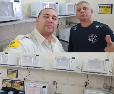 Trabalho de Base: Fornos micro-ondas novos na empresa Prosegur/BH