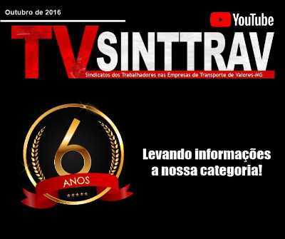 Assista os vídeos da semana na TVSINTTRAV