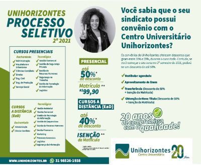CONVÊNIO FACULDADE UNIHORIZONTES