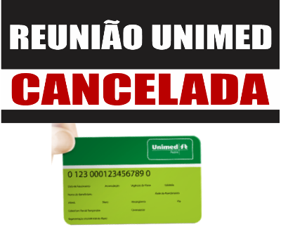 Reunião negociação plano de saúde. Cancelada!
