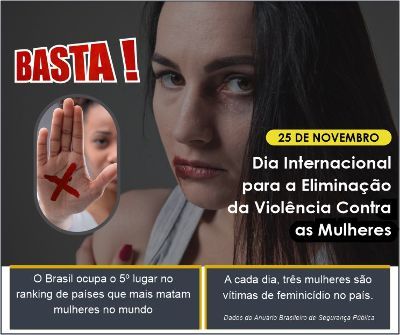 25/11 - Dia Internacional para a Eliminação da Violência Contra as Mulheres