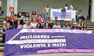  DIA INTERNACIONAL DA MULHER: NÃO FOI DIA DE HOMENGEM E, SIM, DE PROTESTO