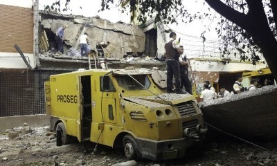 Mega assaltado a transportadora de valores no Paraguai, toma conta dos telejornais