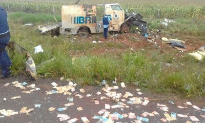 BANDIDOS EXPLODEM CARRO FORTE DA BRINKS/SUL DE MATO GROSSO