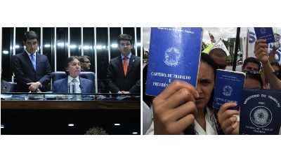 SENADORES APROVAM REFORMA TRABALHISTA E MATAM A CLT