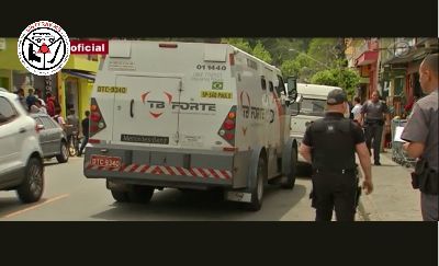 Bandidos atacam vigilantes de carro-forte da TBFORTE em São Paulo