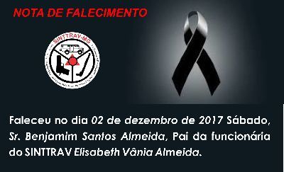 NOTA DE FALECIMENTO