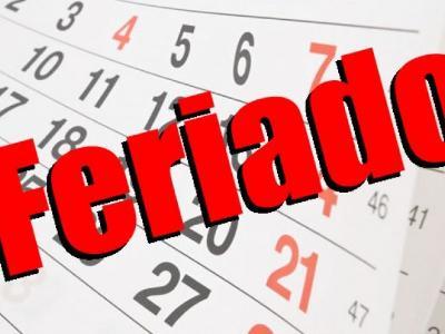 IMPORTANTE - Feriado