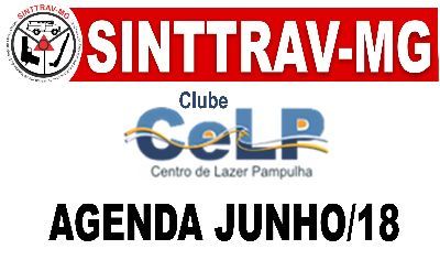 AGENDA MÊS DE JUNHO 2018 CLUBE CELP