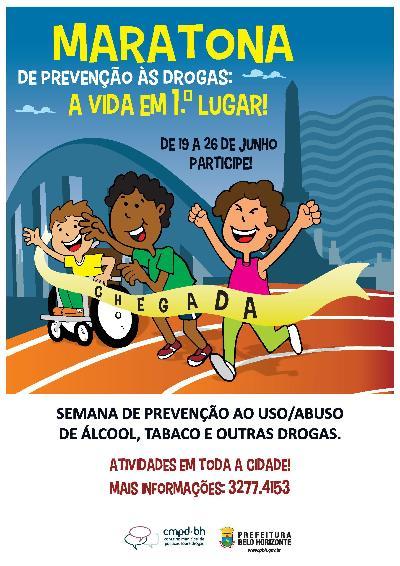  BH terá revezamento na Semana da Prevenção às Drogas 
