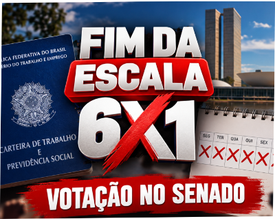 Fim da escala 6x1: senado vota proposta nesta quarta-feira (14)