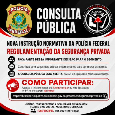 Polícia Federal abre consulta pública para nova regulamentação da segurança privada